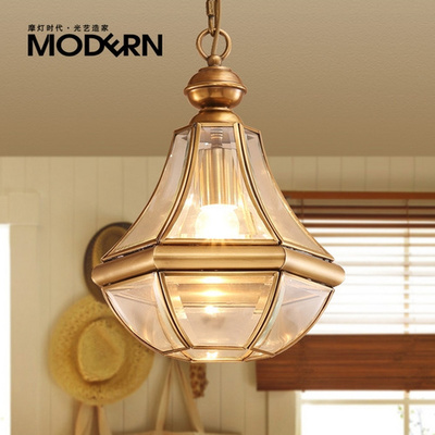 摩燈時代美式玄關(guān)單頭小吊燈 融合歐式創(chuàng)意與現(xiàn)代實用的家居照明杰作
